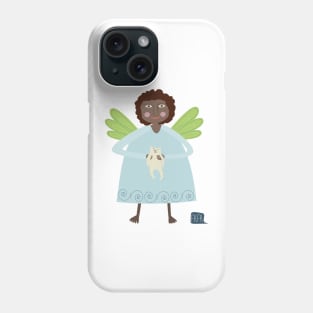 Kleiner Engel mit Katze Phone Case