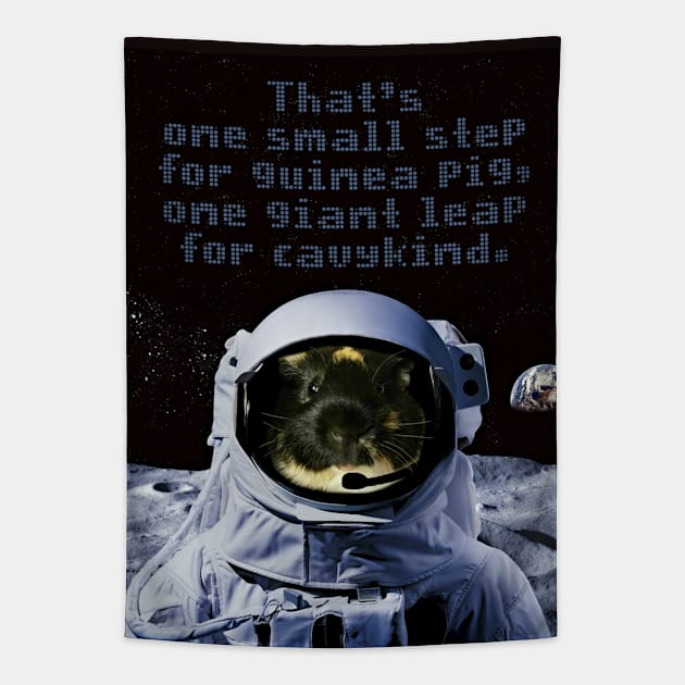 Dean the Astronaut Guinea Pig Tapestry by ARTWORKandBEYOND