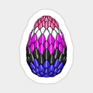 Gender Fluid Pride Dragon Egg Magnet