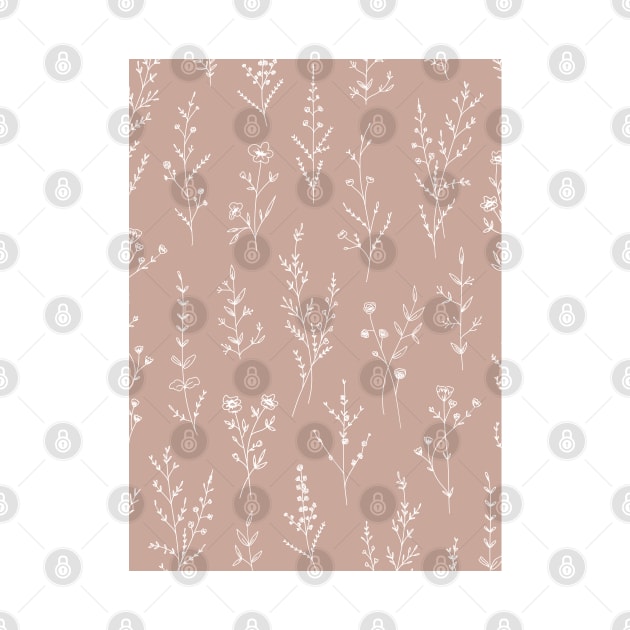 New Wildflowers - Beige by AnisIllustration