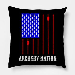 Archery Nation American Flag Pillow