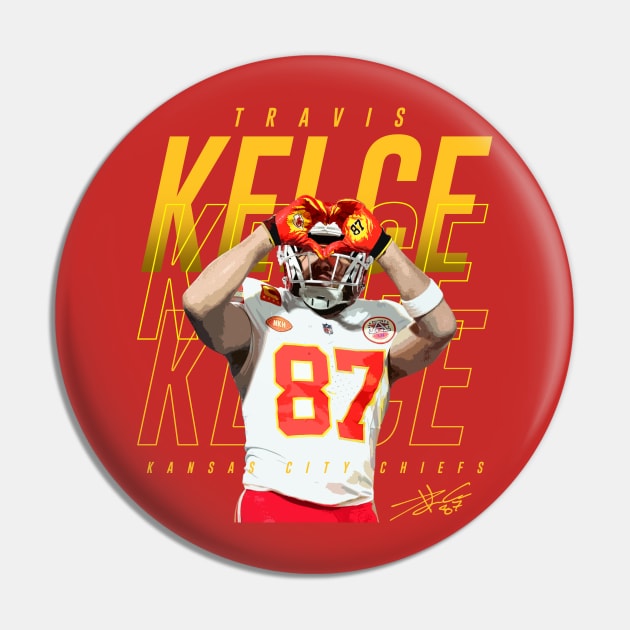 Travis Kelce Heart Sign Pin by Juantamad