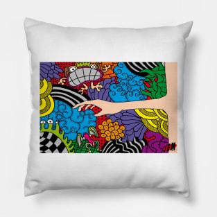 The hand of the imagination. Pillow