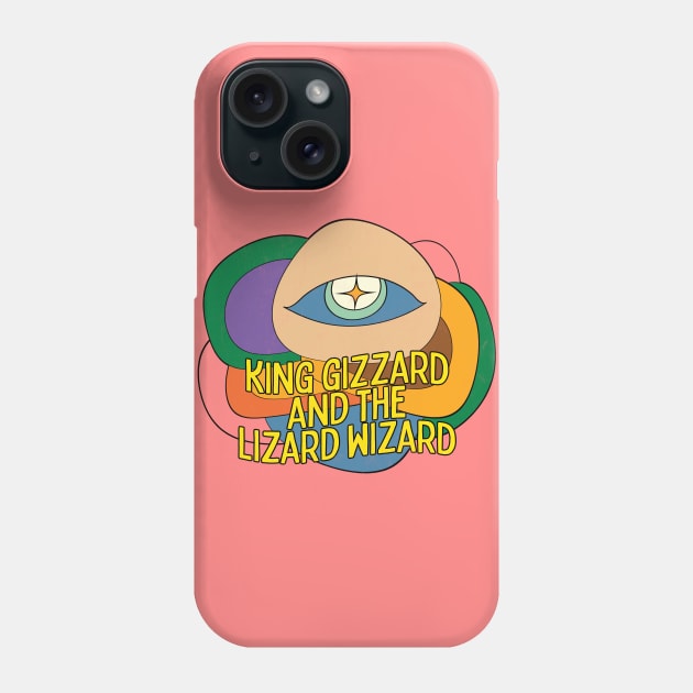 King Gizzard and the Lizard Wizard / Original Psychedelic Design Phone Case by DankFutura
