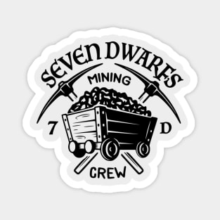 7 Dwarfs Mining Crew Magnet