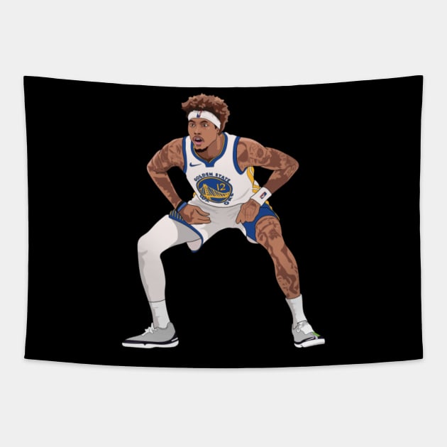 Kelly Oubre Jr - Golden State Warriors Tapestry by IveyEricssonArt