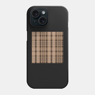 Light Academia Aesthetic Sorcha 1 Hand Drawn Textured Plaid Pattern Phone Case