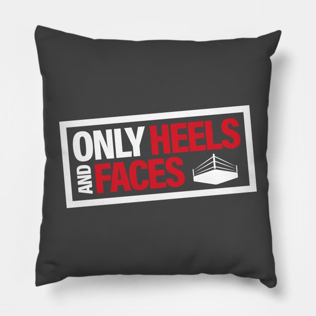 Only Heels And Faces Logo Pillow by Only Heels And Faces