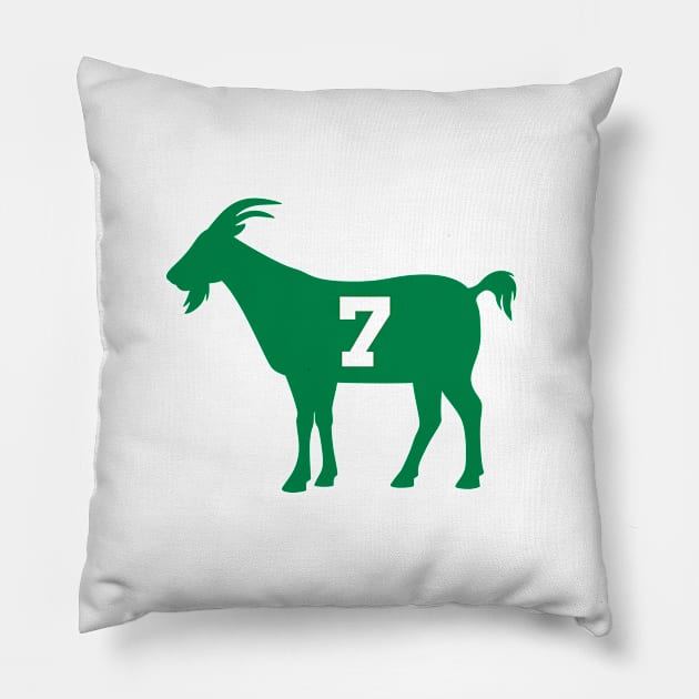 BOS GOAT - 7 - White Pillow by KFig21