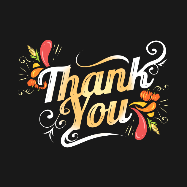 Thanks You Logo For Thanksgiving by SinBle