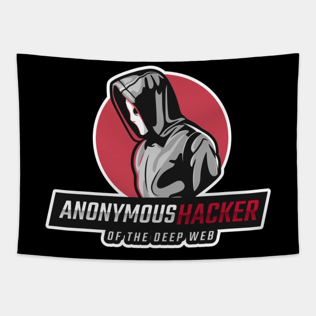 Anonymous Hacker of the Deep Web Tapestry by leo-jess