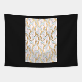 Marble & Gold Fractal Tapestry