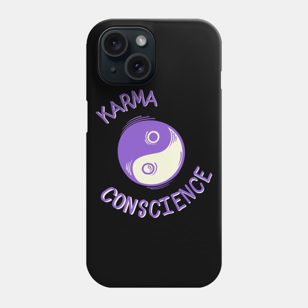 Karma Conscience Yin Yang Life Phone Case by LegitHooligan