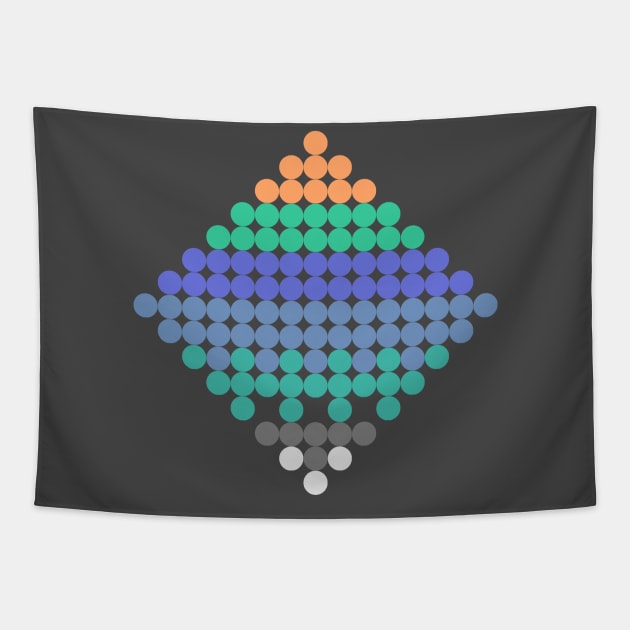 dot pattern C Tapestry by prettyguardianstudio