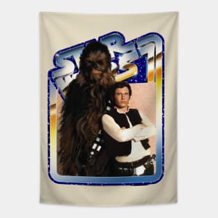 Smugglers (blue starfield, chrome border) Tapestry