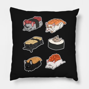 French Bulldog Sushi Rolls Frenchie Gift Pillow