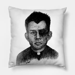 Punched Priest Pillow