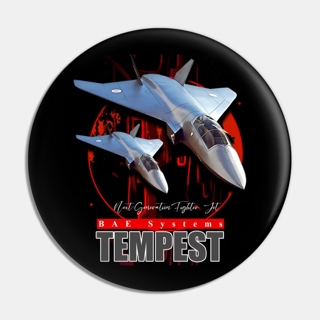 BAE Systems Tempest Next-Generation Fighter Jet Pin by aeroloversclothing