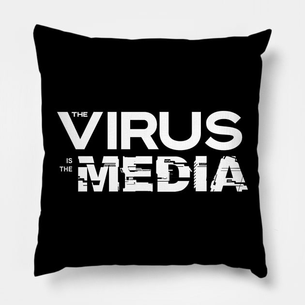 Virus is the Media Pillow by hamiltonarts