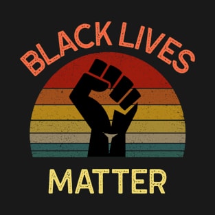 Black lives matter retro cool design T-Shirt