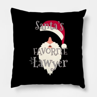 Attorney Time Santa'S Favorite Lawyer Pillow