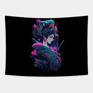 Geisha Samurai Tapestry