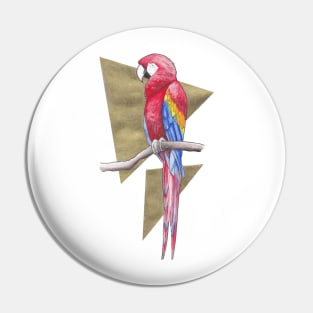 Scarlet Macaw Pin