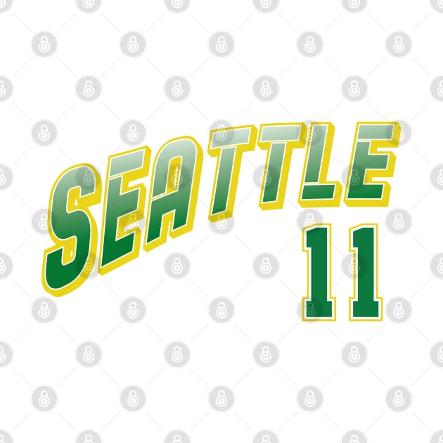 Retro Seattle Number 11 by Cemploex_Art