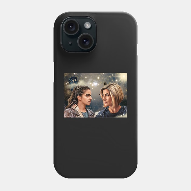 13th Doctor & Yaz Love Phone Case by AlisiaArt