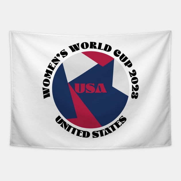 USA Soccer Women's World Cup 2023 Tapestry by Designedby-E