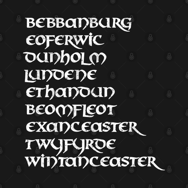 Old English Saxon Town Names by Muzehack