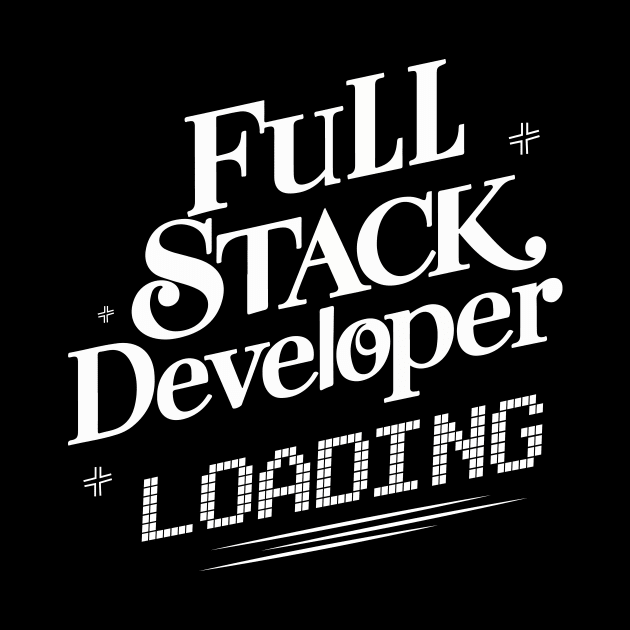 Full Stack Developer Simple Text by GrafiqueDynasty