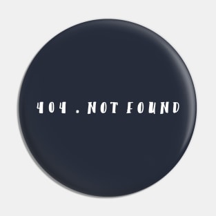 404. Not Found Pin