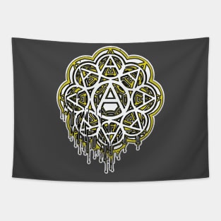 Anarcho Flower Black N' Yellow Tapestry