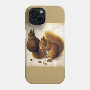 Two Squirrels by Albrecht Dürer Phone Case