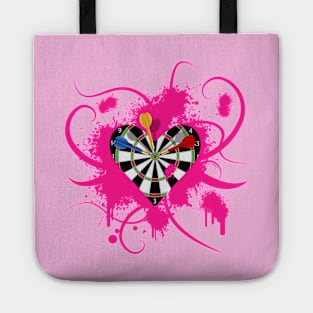 Dartboard Heart Tote