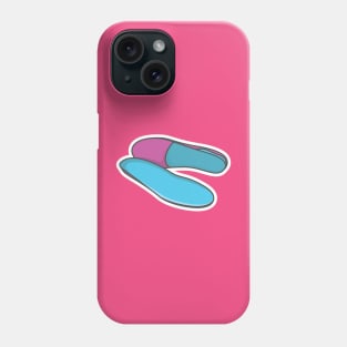 Comfortable shoes arch support insoles Sticker vector illustration. Fashion object icon concept. Two-layered shoe arch support insole sticker design icon with shadow. Phone Case