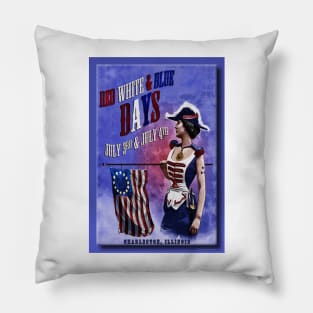 Red, White & Blue Days Pillow