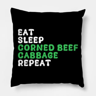 St Patrick's Day I'm Just Here For The Corned Beef Cabbage Pillow