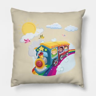 Train to heart Pillow