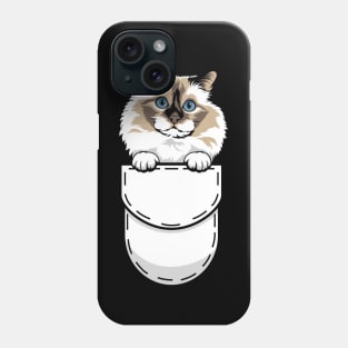 Funny Birman Pocket Cat Phone Case