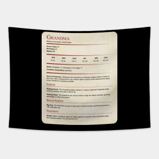 D&d Grandma Statblock Tapestry