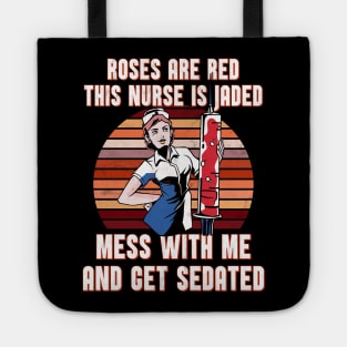 Funny Nurse gift idea Tote