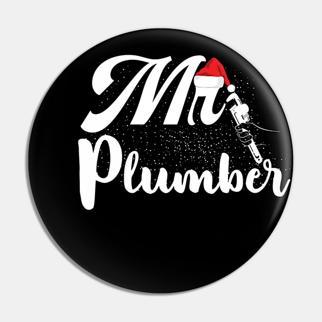 Mr Plumber Christmas Tee Pin by Tee-hub