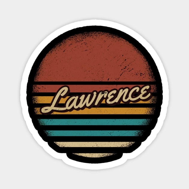 Lawrence Vintage Text Magnet by JamexAlisa