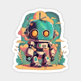 Chibi Mech Bot Magnet