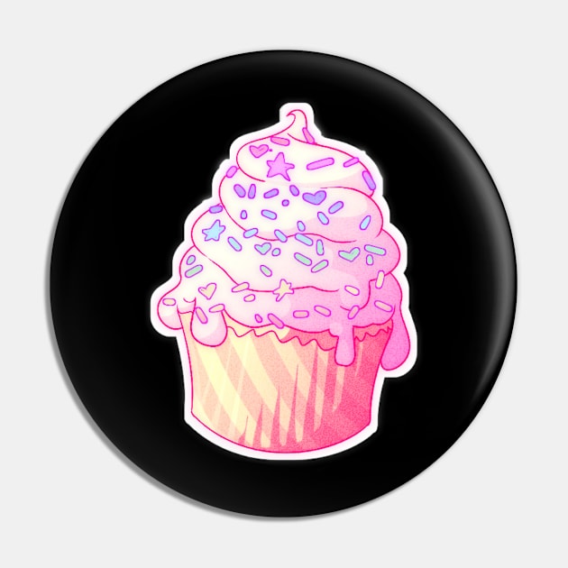 Pastel Cupcake Pin by DreamySkullz