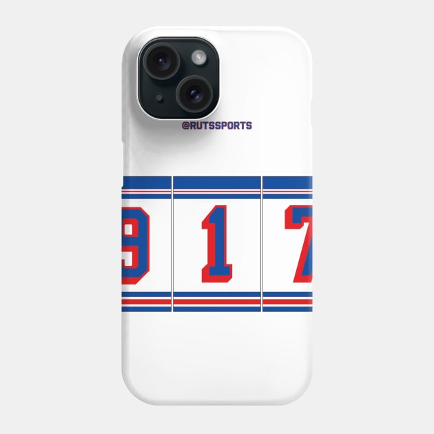 Rep Your Area Code (NYR 917) Phone Case by RUTSSports