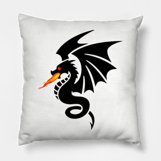 Black Dragon Pillow