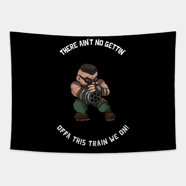 Barret Wallace Final Fantasy 7 Quote Tapestry by Gamers Utopia